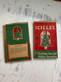 (2) Vintage Boxes of Icicles