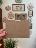 Apple Pie Embroidery Framed