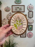 Pink Flower embroidery