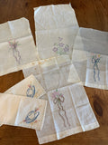 Lot #7 Assorted Embroidered Linens