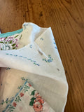 Lot #4 Vintage Blue floral hankies (14)