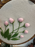 Pink Flower embroidery