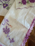 Lot #16 Vintage Purple Hankies (10)