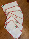 Lot #20 Vintage Cocktail Napkins (6)