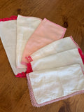 Lot #24 Vintage Pink Hankies (6)