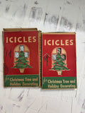 (2) Vintage Boxes of Icicles