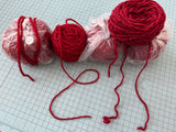 Hand Dyed Spun Wool Doll Hair
