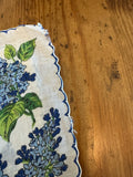 Lot #15 Vintage Blue Floral Hankies (16)