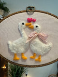 Needle Felted Goos Couple