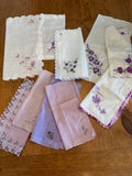 Lot #16 Vintage Purple Hankies (10)