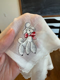 Vintage POODLE hanky