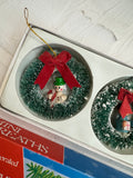1984 Miniature Bottle Brush Wreaths