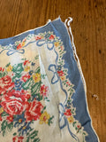 Lot #15 Vintage Blue Floral Hankies (16)