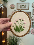 Pink Flower embroidery
