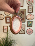 “Live in the Moment” embroidery