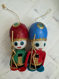 Vintage Toy Soldier Nutcracker Ornaments
